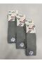 3 Pieces Cotton (Cotton) Men's Ankle Towel Long Socks - 3