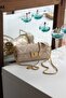 Women's Cream Gold Detailed Quilted Strap Bag - 3