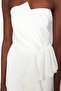Ecru Lined Woven Wedding/Nikah Long Evening Dress TPRSS23AE00005 - 5