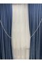 Double Breasted Fastening Device Rope Cord Background Curtain Cornice Tactical Cream - 3