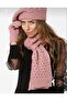 Women's Adult 3-Piece Painter Set Scarf Beret Gloves Knitwear Set - 4