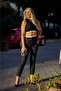 Belt Detailed Wool Effect Fabric Trousers