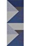 Navy Blue Tablecloth Stain Resistant Premium Thai Feather Woven Fabric Runner Geometric 40x140cm Rnr610 - 2