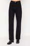 High Waist Lycra Wide Leg Jeans - Wide Leg - 4