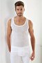 Men's White Mesh Undershirt 6 Pack - 2