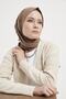 Women's Cotton Cotton Shawl Turkish Brown - 17 - 3