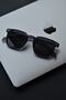 Unisex Uv400 Protected Anthracite Black New Season Vintage Sunglasses