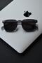 Unisex Uv400 Protected Anthracite Black New Season Vintage Sunglasses - 6