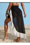 Finna Chiffon Two Color Chiffon Skirt - 3