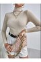 Unisex 2 Pack Ready Pack Black Beige Cotton Turtleneck Slimfit Turtleneck Sweater - 3