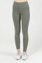 High Waist Gathering Khaki Women's Knitted Tights with Ribbon and Fleece Inside - 6