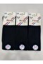 3 Pieces Cotton (Cotton) Men's Ankle Towel Long Socks