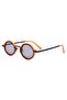 Orange Black Frame Black Gradient Glass Oval Women Sunglasses Ae9909c17 - 2