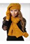 Women's Adult 3-Piece Painter Set Scarf Beret Gloves Knitwear Set