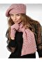 Women's Adult 3-Piece Painter Set Scarf Beret Gloves Knitwear Set