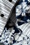 Castore Navy Blue Satin Double Duvet Set - 2