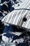 Castore Navy Blue Satin Double Duvet Set - 5