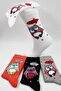 Unisex Owl Patterned Cotton Socks Set of 4 - 2