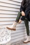 Paprica Women's Beige Genuine Leather Boots - 8