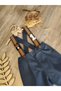 Dark Blue Tan Teddy Bear Concept Baby Boy Salopette Birthday Outfit 1 Year Old Cake Blast - 2