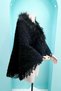 Mother Faux Fur Genuine Wool Tasseled Soft Winter Thick Shoulder Shawl 299 - 3
