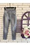 Women's Gray High Waist Lycra Jeans - 2