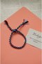 Handmade Burgundy-blue Lucky Rope Bracelet - Colorfast Colors and Adjustable Design