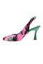 Women's Pointed Toe Low-Cut Ankle Lace-Up Heeled Shoes - 3