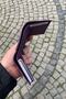 Unisex Purple Genuine Leather Mechanism Wallet - 3