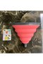 Red Qlux Accordion Funnel Oval Foldable Funnel - 4