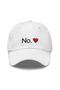 No Love Embroidered Basic Cap