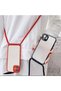 Ally iPhone 12 6.1 Protective Silicone Case with Strap Red - 4