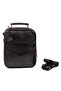 Black Genuine Leather Hand and Shoulder Bag with Steel Case 100% Genuine Leather - 6