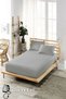 90x190 Easy-Iron Fitted Sheet Set-high Beds-grey