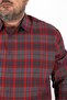 قميص منقوش رجالي مقاس كبير 23359 أحمر - 2