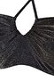 Black Strapless Glitter Bikini Top TBESS23BU00302 - 8