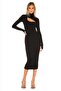 Women's Finger-Snap Turtleneck Maxi Dress