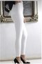 Women's Jeans Leggings Trousers with Elastic Waist / Lifting / High Waist / Large-Small-Size Dark White - 3