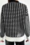 سترة نسائية محبوكة ذات مقاس قياسي بنقشة Houndstooth - 5