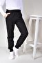 Unisex Kids Black Pocket 3 Thread Thick Fleece Tracksuit Bottom - 2