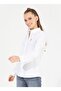 Shirt Collar Women's White Shirt Crıscolor022k - 4