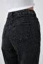 Flexible and High Waist Black Mom Jeans Jeans - 6
