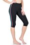 Women's Stripe Detailed Capri Leggings 0534 - 3