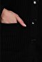 Thick Quality Steel Knit Polo Collar Front Buttoned Stylish Classic Long Mother Cardigan - 8