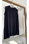 Ecru Pleated Underwear Combed Cotton Sleeveless Hijab Tunic Blouse - 4