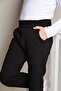 Unisex Kids Black Pocket 3 Thread Thick Fleece Tracksuit Bottom - 3