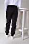 Unisex Kids Black Pocket 3 Thread Thick Fleece Tracksuit Bottom - 4