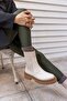 Paprica Women's Beige Genuine Leather Boots - 3