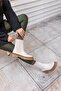Paprica Women's Beige Genuine Leather Boots - 4