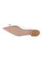 Women's Pointed Toe Reversed C Buckle Ballerinas White 31443236 - 5